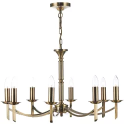   DAR LIGHTING AMB0875 AMBASSADOR Klasszikus Csillár Antik Sárgaréz E14 IP20