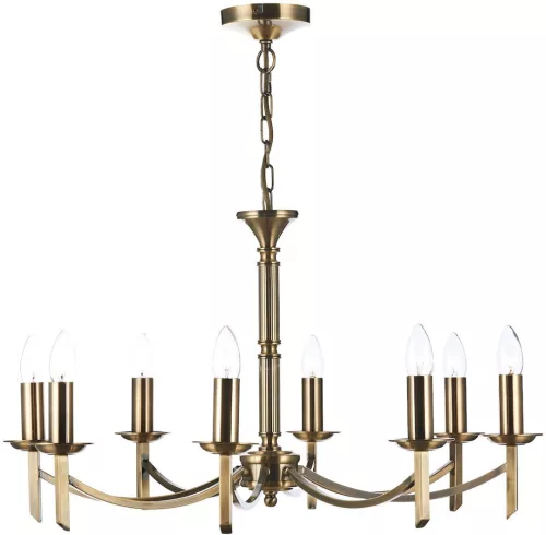 DAR LIGHTING AMB0875 AMBASSADOR Klasszikus Csillár Antik Sárgaréz E14 IP20