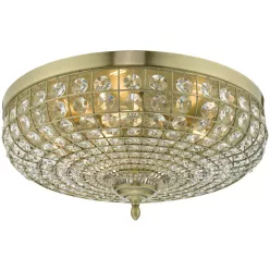   DAR LIGHTING ASM5475 ASMARA Kristály Mennyezeti Lámpa Antik Sárgaréz E14 IP20