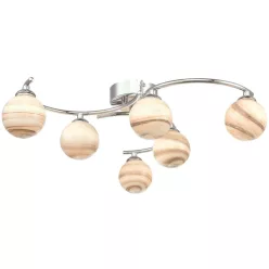   DAR LIGHTING ATI6450-07 ATIYA Mennyezeti Csillár Csiszolt Króm, Sokszínű G9 IP20