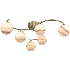   DAR LIGHTING ATI6475-07 ATIYA Mennyezeti Csillár Sárgaréz, Sokszínű G9 IP20