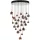 DAR LIGHTING AUR3364 AURELIA Modern Függesztett Lámpa Fekete Króm, Sokszínű IP20