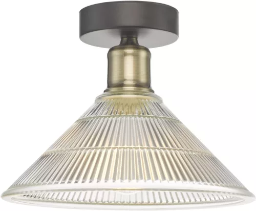 DAR LIGHTING BOY0175 BOYD Vintage Mennyezeti Lámpák Antik Sárgaréz, Átlátszó E27 IP20