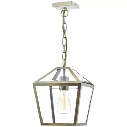   DAR LIGHTING CHU0175 CHURCHILL Klasszikus Függesztett Lámpa Antik Sárgaréz E27 IP20
