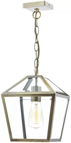 DAR LIGHTING CHU0175 CHURCHILL Klasszikus Függesztett Lámpa Antik Sárgaréz E27 IP20