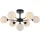 DAR LIGHTING COH3422-02 COHEN Mennyezeti Csillár Fekete, Opál G9 IP20