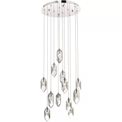   DAR LIGHTING CRY1250 CRYSTAL Kristály Függesztett Lámpa Csiszolt Króm IP20
