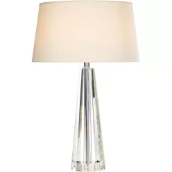   DAR LIGHTING CYP4208 CYPRUS Kristály Asztali lámpa Elefántcsont, Ivory, Csiszolt króm E27 IP20