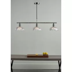   DAR LIGHTING DAR LIGHTING 0375 DARA Többágú Függesztett Lámpa Antik Sárgaréz, Átlátszó E14 IP20