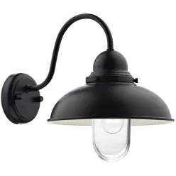   DAR LIGHTING DYN0722 DYNAMO Klasszikus Kültéri Fali Lámpa Fekete, Átlátszó E14 IP44