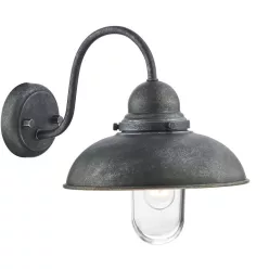   DAR LIGHTING DYN0737 DYNAMO Klasszikus Kültéri Fali Lámpa Átlátszó, Szürke E14 IP44