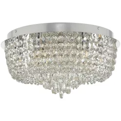   DAR LIGHTING EIT5008 EITAN Kristály Mennyezeti Lámpa Csiszolt Króm G9 IP20