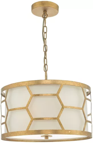 DAR LIGHTING EPS0312 EPSTEIN Klasszikus Függesztett Lámpa Elefántcsont, Ivory, Arany E27 IP20