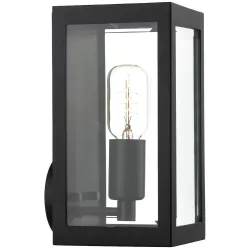   DAR LIGHTING ERA0722 ERA Klasszikus Kültéri Fali Lámpa Fekete, Átlátszó E27 IP44