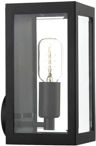 DAR LIGHTING ERA0722 ERA Klasszikus Kültéri Fali Lámpa Fekete, Átlátszó E27 IP44