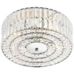   DAR LIGHTING ERR5250 ERROL Kristály Mennyezeti Lámpa Csiszolt Króm E14 IP20