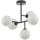DAR LIGHTING EUA5422 EUAN Mennyezeti Csillár Fekete, Opál G9 IP20