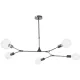 DAR LIGHTING EUP0539 EUPHEMIA Többágú Függesztett Lámpa Fekete E27 IP20