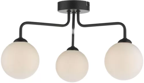 DAR LIGHTING FEY0322-02 FEYA Mennyezeti Csillár Fekete, Opál G9 IP20