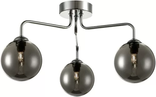 DAR LIGHTING FEY0350-01 FEYA Mennyezeti Csillár Füstös, Csiszolt Króm G9 IP20