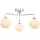DAR LIGHTING FEY0350-02 FEYA Mennyezeti Csillár Opál, Csiszolt Króm G9 IP20