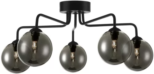 DAR LIGHTING FEY0522-01 FEYA Mennyezeti Csillár Fekete, Füstös G9 IP20