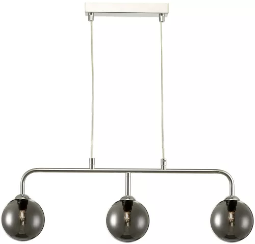 DAR LIGHTING FEY6250-01 FEYA Többágú Függesztett Lámpa Füstös, Csiszolt Króm G9 IP20