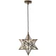 DAR LIGHTING ILA0175 ILARIO Glamour Függesztett Lámpa Sárgaréz, Átlátszó E14 IP20