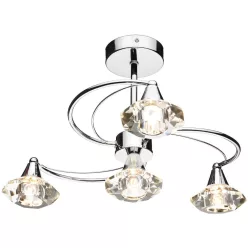 Dar Lighting LUTHER LUT0450 Plafonlámpa 4x40W/G9
