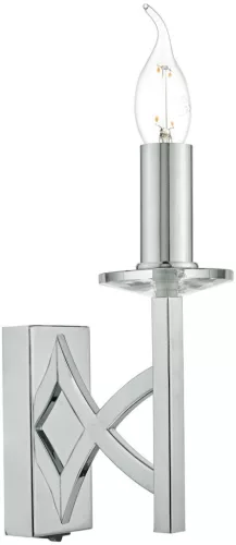 DAR LIGHTING LYO0750 LYON Kristály Fali Lámpa Csiszolt króm E14 IP20