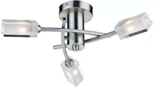 DAR LIGHTING MOR0346 MORGAN Mennyezeti Csillár Átlátszó, Szatén Króm G9 IP20