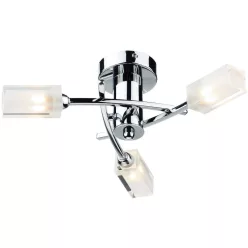   DAR LIGHTING MOR0350 MORGAN Mennyezeti Csillár Csiszolt Króm, Átlátszó G9 IP20
