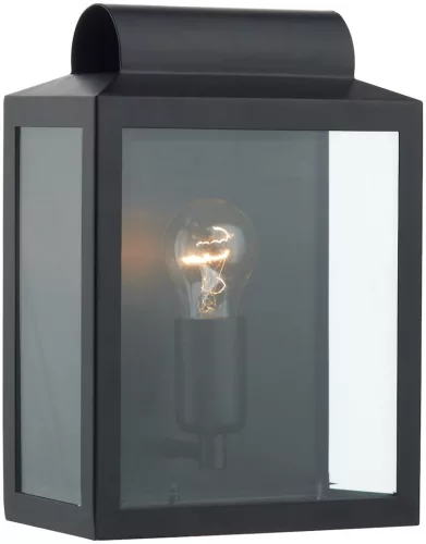 DAR LIGHTING NOT2122 NOTARY Klasszikus Kültéri Fali Lámpa Fekete, Átlátszó E27 IP44
