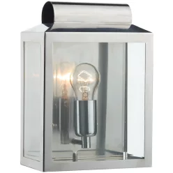   DAR LIGHTING NOT2144 NOTARY Klasszikus Kültéri Fali Lámpa Átlátszó, Rozsdamentes Acél E27 IP44