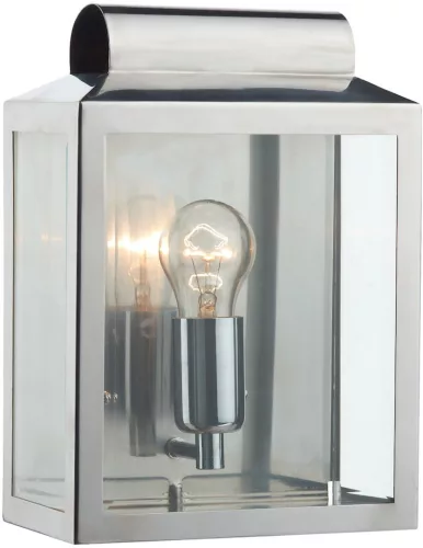 DAR LIGHTING NOT2144 NOTARY Klasszikus Kültéri Fali Lámpa Átlátszó, Rozsdamentes Acél E27 IP44