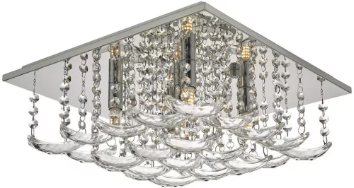 DAR LIGHTING ORE5450 ORELLA Kristály Mennyezeti Lámpa Csiszolt Króm G9 IP20