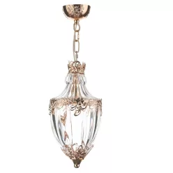   DAR LIGHTING OTT0135 OTTOMAN Klasszikus Függesztett Lámpa Átlátszó, Arany E14 IP20