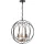 DAR LIGHTING PHO0322 PHOENIX Klasszikus Függesztett Lámpa Fekete, Réz E14 IP20