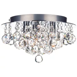   DAR LIGHTING PLU5250 PLUTO Kristály Mennyezeti Lámpa Csiszolt Króm G9 IP20