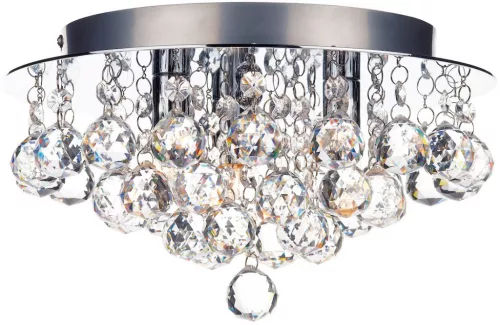 DAR LIGHTING PLU5250 PLUTO Kristály Mennyezeti Lámpa Csiszolt Króm G9 IP20