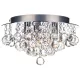 DAR LIGHTING PLU5250 PLUTO Kristály Mennyezeti Lámpa Csiszolt Króm G9 IP20