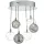 DAR LIGHTING QUI0610 QUINN Glamour Mennyezeti Lámpa Füstös, Csiszolt Króm G4 IP20