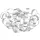DAR LIGHTING RAW0550 RAWLEY Glamour Mennyezeti Lámpa G9 IP20
