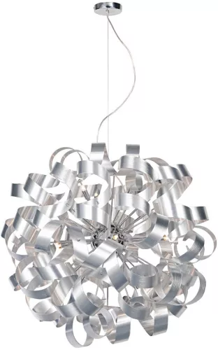 DAR LIGHTING RAW1250 RAWLEY Glamour Függesztett Lámpa Eloxált Alumínium, Csiszolt Króm G9 IP20