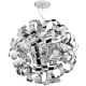 DAR LIGHTING RAW1355 RAWLEY Glamour Függesztett Lámpa Csiszolt Króm G9 IP20