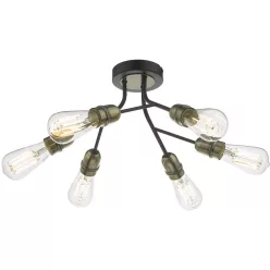 Dar Lighting REMY REM0654 Plafonlámpa 6x60W/E27