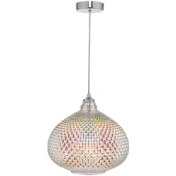   DAR LIGHTING ROI0155 ROISIN Egyágú Függesztett Lámpa Fém E27 IP20