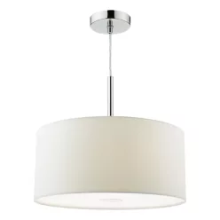   DAR LIGHTING RON102 RONDA Ernyős Függesztett Lámpa Fehér E27 IP20