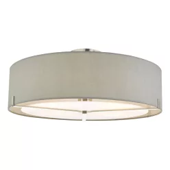   DAR LIGHTING SAN5339 SANTINO Ernyős Mennyezeti Lámpa Szatén Króm E27 IP20