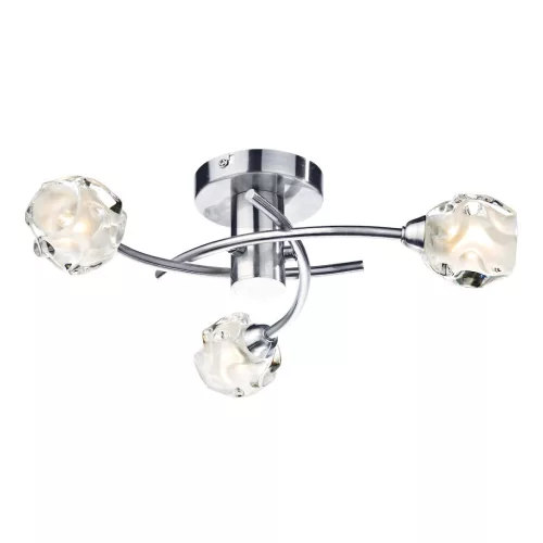 DAR LIGHTING SEA5346 SEATTLE Mennyezeti Csillár Szatén Króm G9 IP20